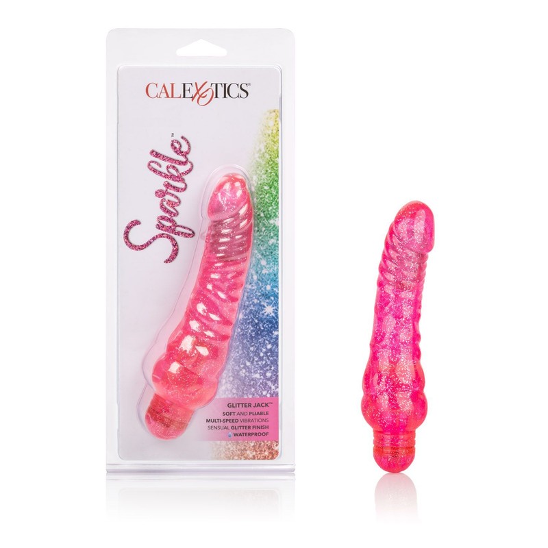 Sparkle Glitter Jack Pink, Adult Female Kinky Foreplay G-Spot Vibrator Sex Toy gallery