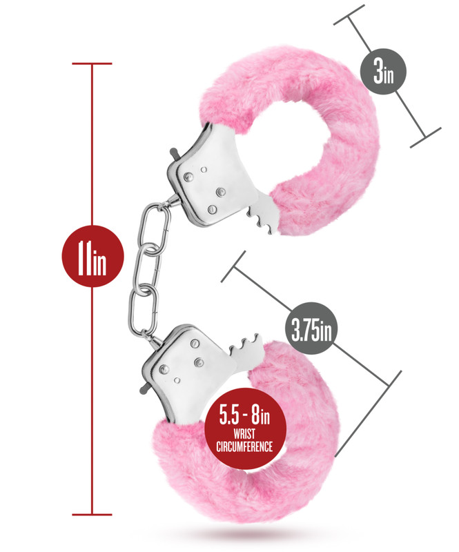 Furry Hand Cuffs Bondage Metal Role Play Kink Pink Xexy Adult Sex Toys gallery