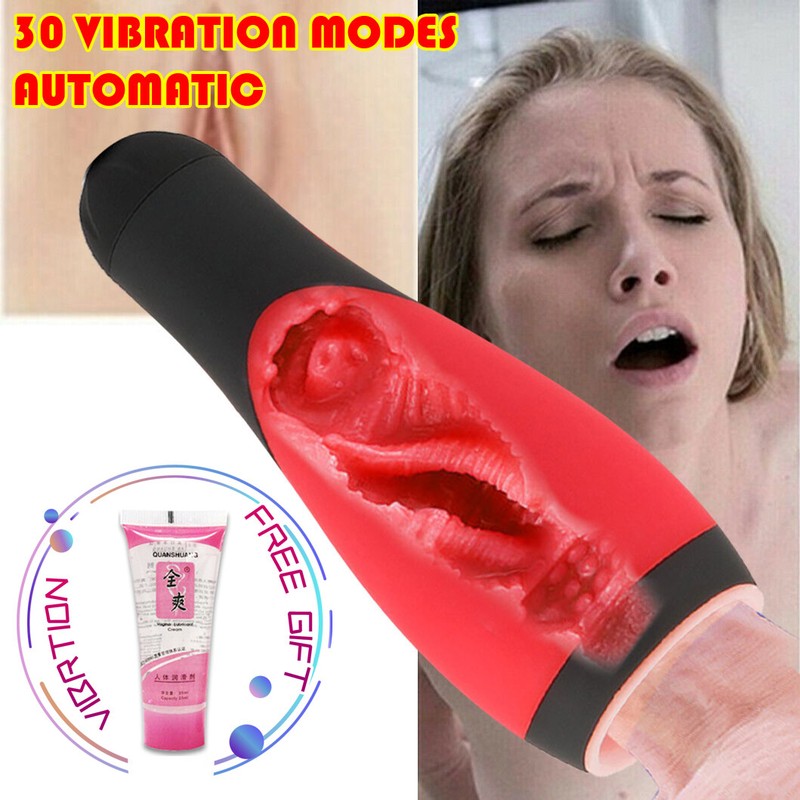 Automatic Hands Free Male Masturbaters Pussy Blowjob Cup Stroker Oral Sex Toy