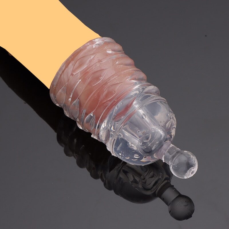 Dottted Penis Sleeve Delay Condom Enlargement Ring Dick Pump Glans gallery