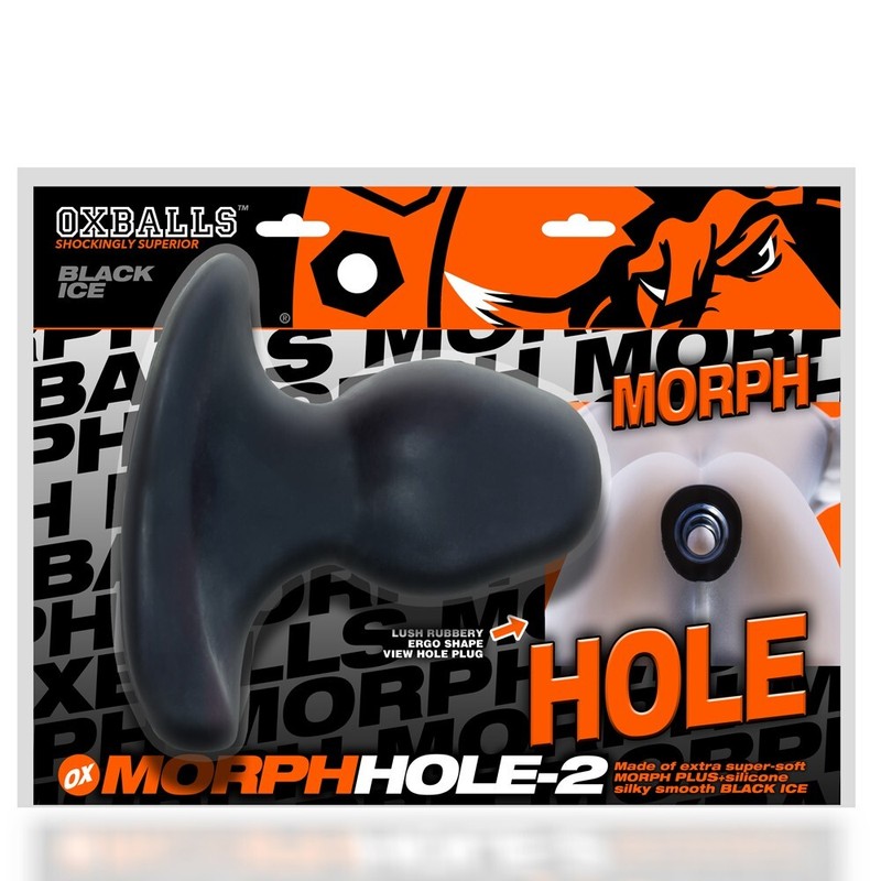 Oxballs MorphHole-1 Small Black Ice – Anal Gaper Expander Plug
