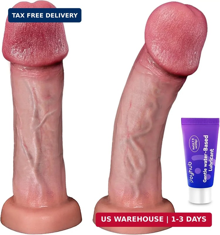 Sex Toys Realistic Dildo for Adult, 8.5 Inch Coocfan Dual Density Silicone Dildo