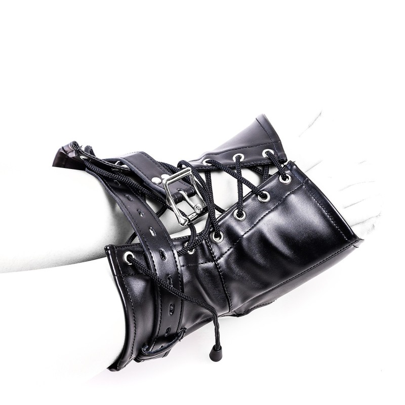 PU Leather Performance Foot Ankle Cuffs Roleplay Props BDSM Adjustable Belt gallery