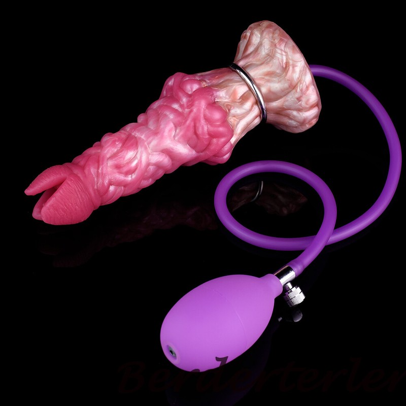 Soft Silicone Inflatable Ovipositor Lay Eggs Dildos Penis Vaginal Balls Sex Toys gallery