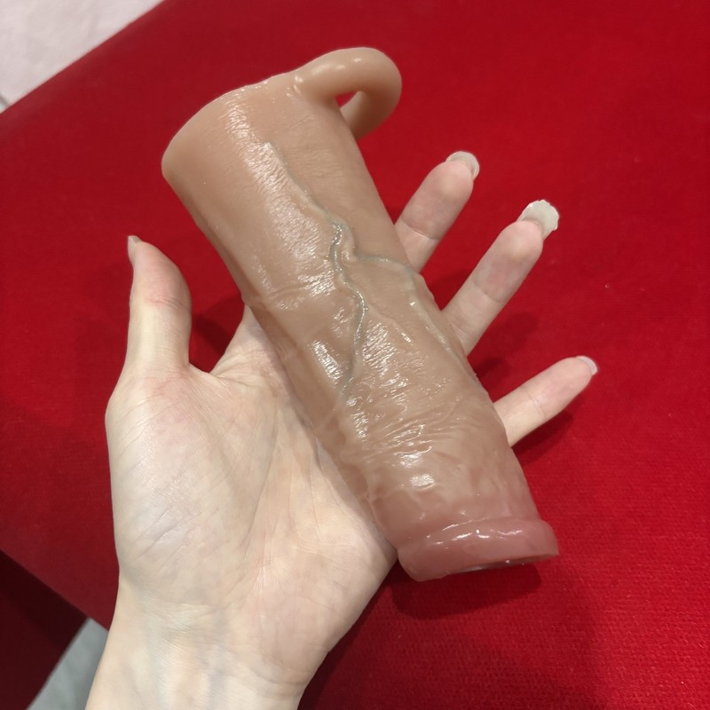 Open-Ended Male Cock Girth Big Penis Extension Sheath Sleeve Enlarger Enhancer