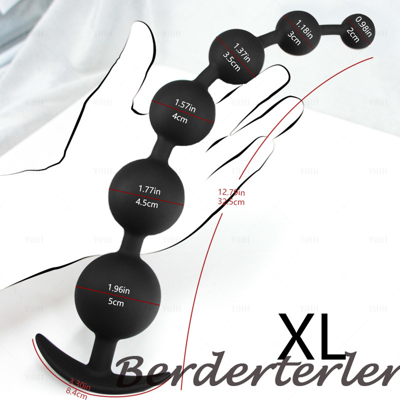 3/4/5/6 Balls Anal Plug ButtPlug with Progressive Anal Beads Penetration Sex Toy gallery