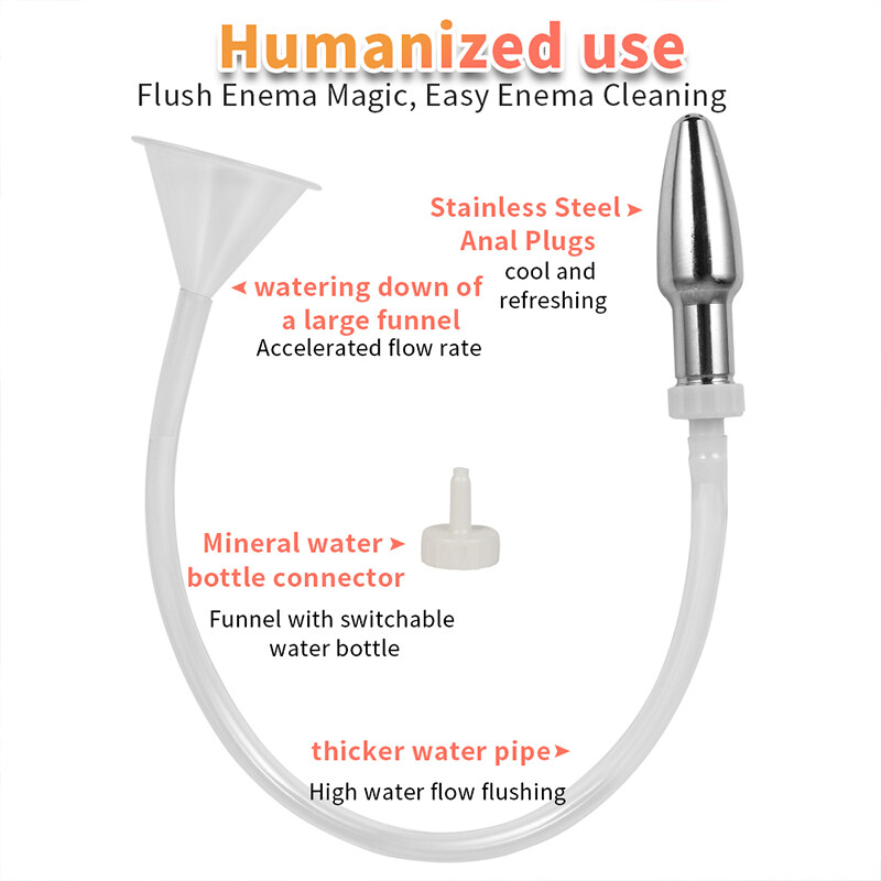 Shower Cleansing Vaginal Anal Enema Colon Douche System Connect Bottle&Funnel gallery