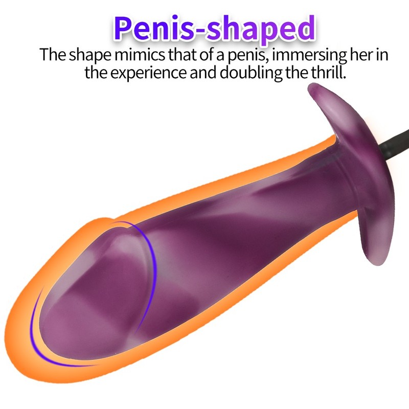 Big Inflatable Penis Dildo Cock Pump Expandable Anal Butt Plug Sex Toy-Men-Women gallery