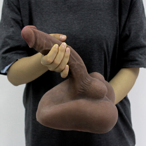 Black Huge Dildo Sex +Doll Adult Male Body Torso Big Penis Sex Toy For women MEn