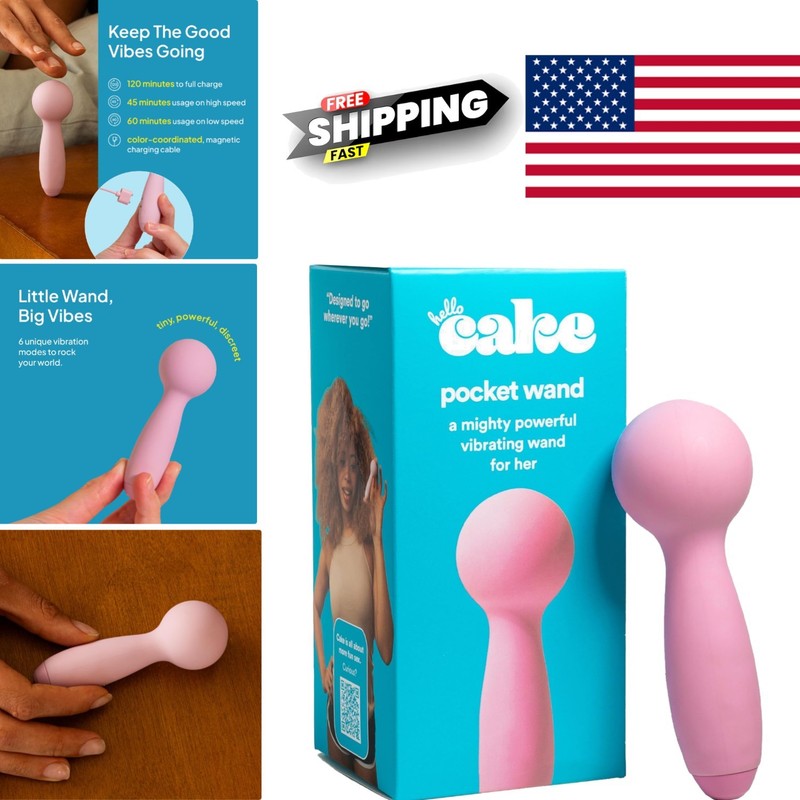 Discreet Handheld Vibrator with Smooth Tip and 6 Modes for Instant Pleasure
