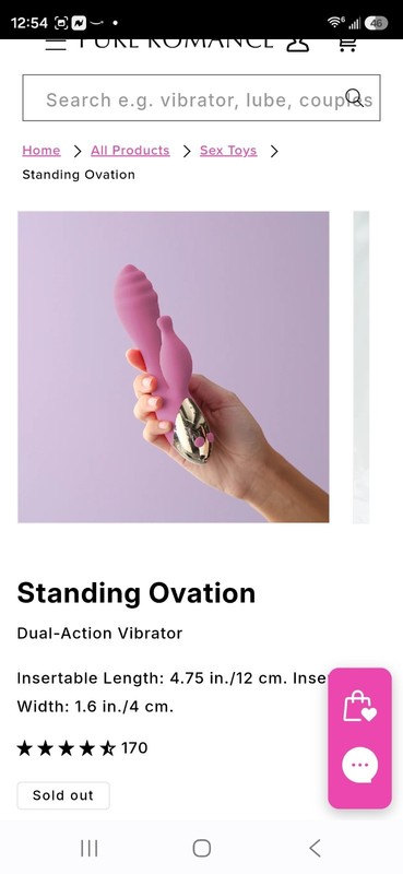 Pure Romance Standing Ovation Dual-Action Vibrator Replaces Main Attraction gallery