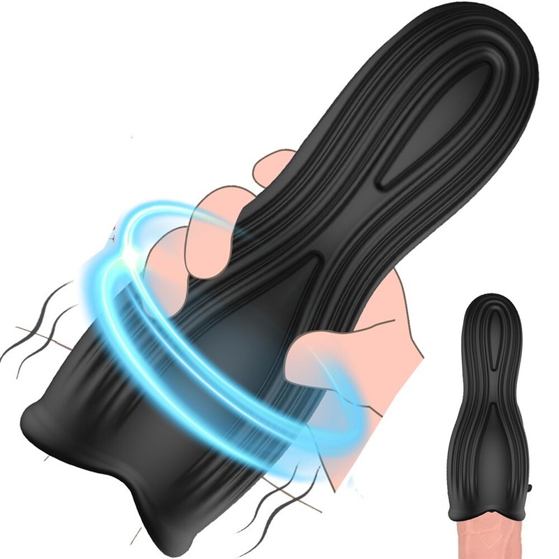 Male Masturbator Penis Vibrator Glans Stimulator Trainer Adult Toys for Men Sex gallery