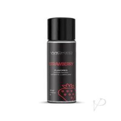 Wicked Aqua Water Based Flavored Lubricant Strawberry 1oz gallery