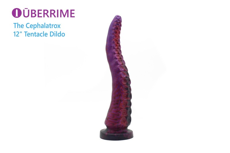 Cephalatrox 12&Prime; Tentacle Dildo – Platinum Silicone Dildo – Handmade in the USA
