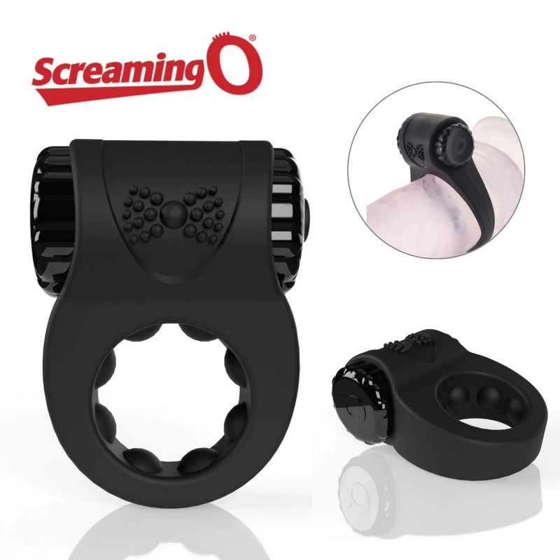 Screaming O Charged Big O Ritz Silicone Rechargeable Vibrating Penis Cock Ring