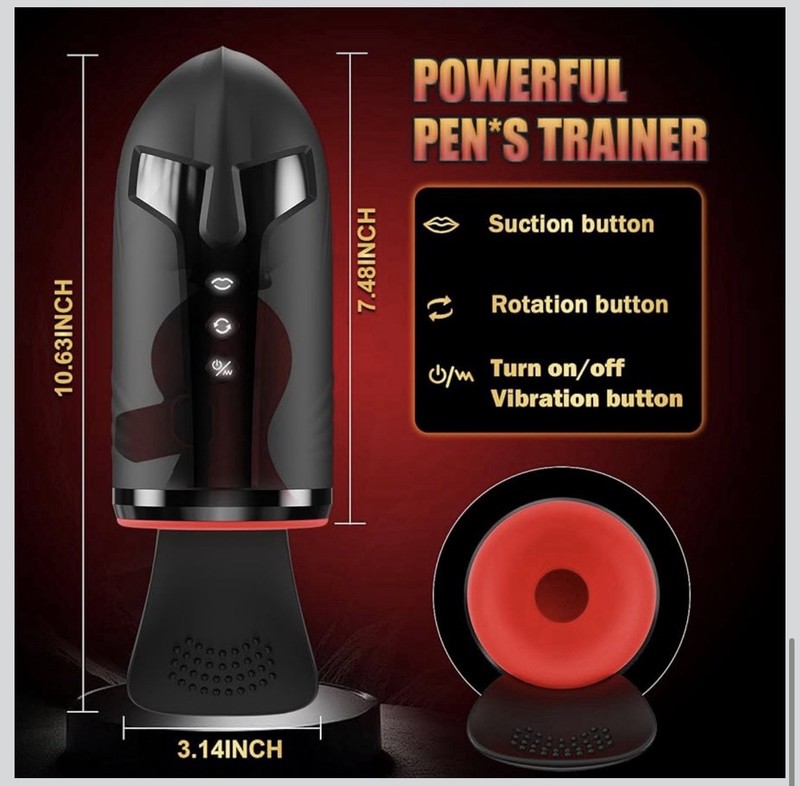 Masturbador Masculino, Bomba De Pene Con Vibrador De Testículos. gallery