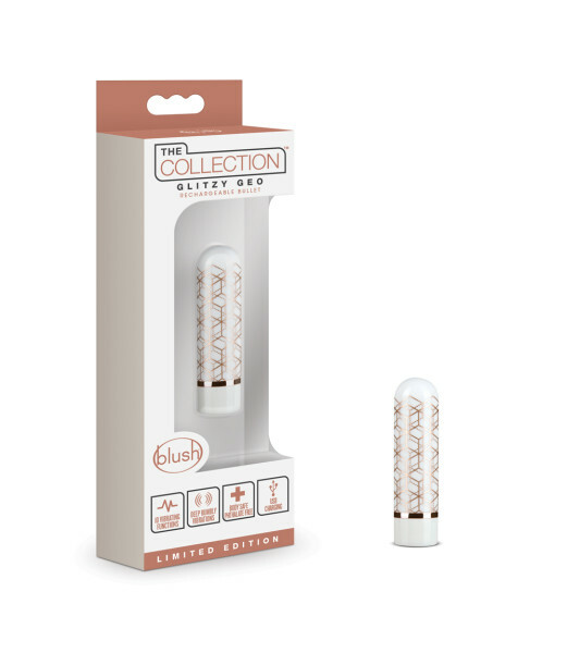THE COLLECTION – GLITZY GEO – RECHARGEABLE BULLET – ROSE GOLD