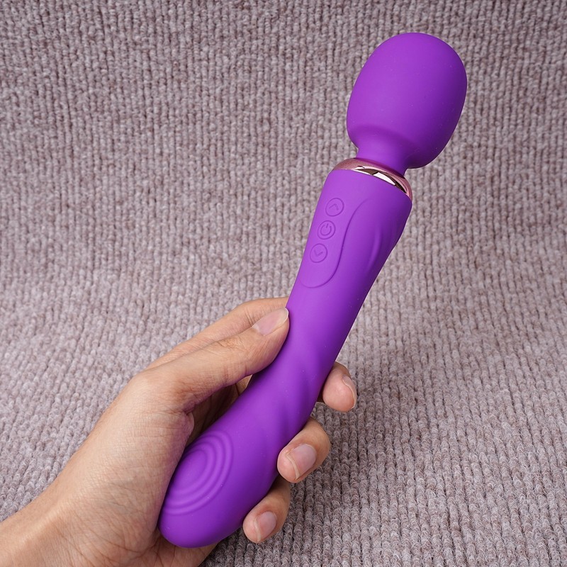 Double Head Clit G-spot Vibrator Dildo Wand Massager 10 Speed Sex Toys for Women gallery
