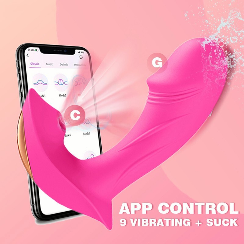 App Remote Control Clit Dildo Wearable Sucking Vibrator G-Spot Adult Sex Toy Wom