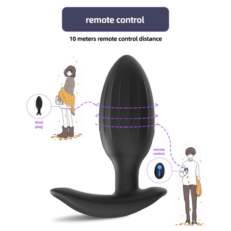 Vibrator Anal ButtPlug Tail Male Prostate Massager Dildo Sex Toys for Men Women gallery