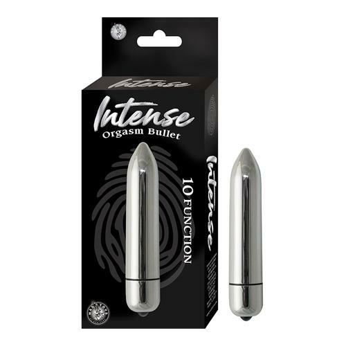 Intense Orgasm Bullet 10 Function Waterproof Silver