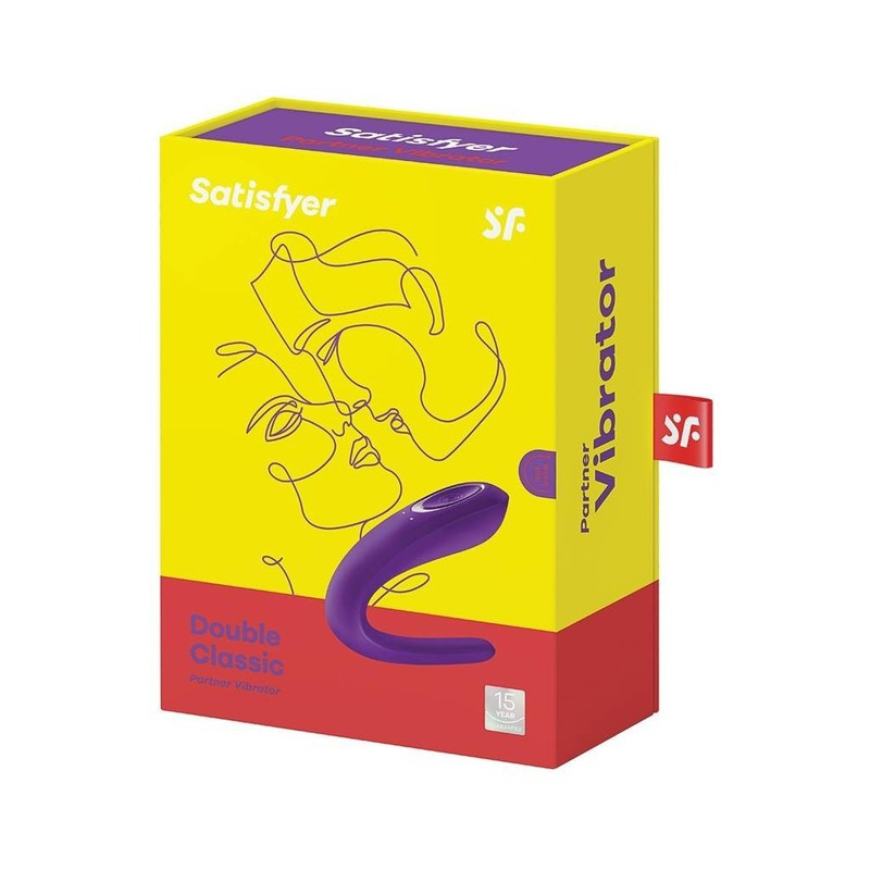 Satisfyer Double Classic Partner Vibrator – Purple