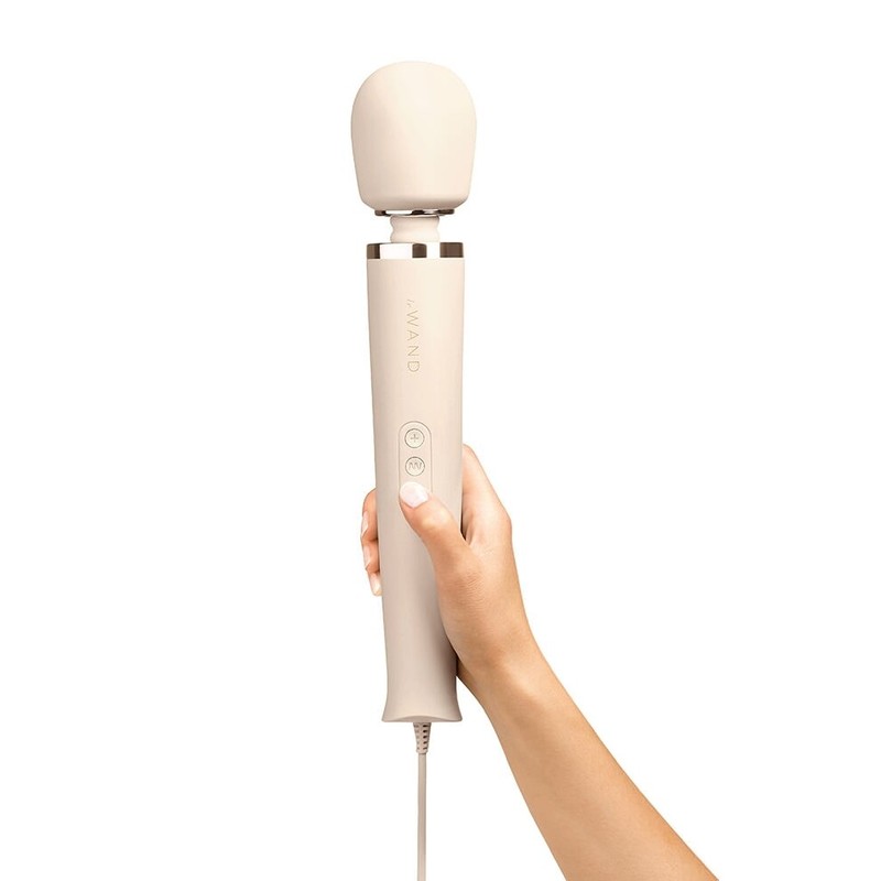 Le Wand Cream Plug-In Massager Vibrator Wand G-Spot Clitoris Stimulator