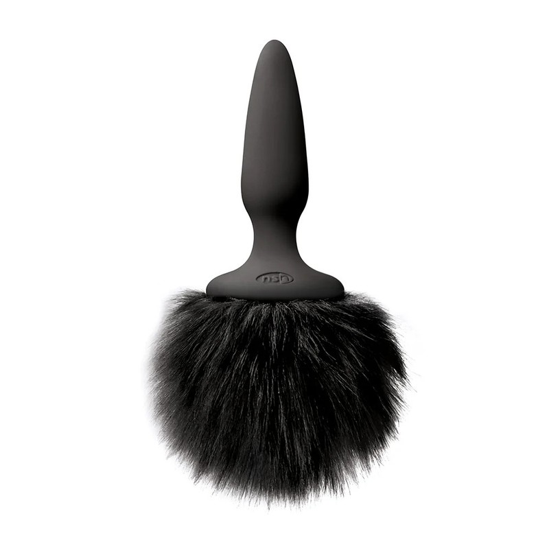 Bunny Tails Plug Mini Black Fur gallery