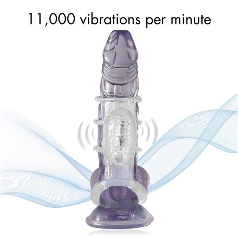 Zinger Vibrating Cock Cage Penis Enhancer Orgasm Love Ring Couple Sex Toys gallery