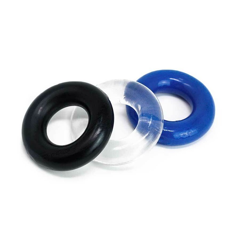 Cock Ring Stay Hard Penis Enhancer 3 Pack Erectile Dysfunction Sex Toy Men ED gallery
