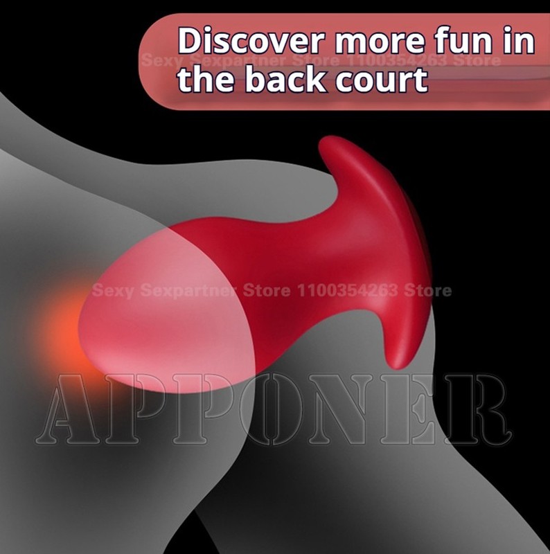 Comfortable Anal Plug Silicone Anus Dildo Wearable Anus Balls Anal Dilator Women gallery