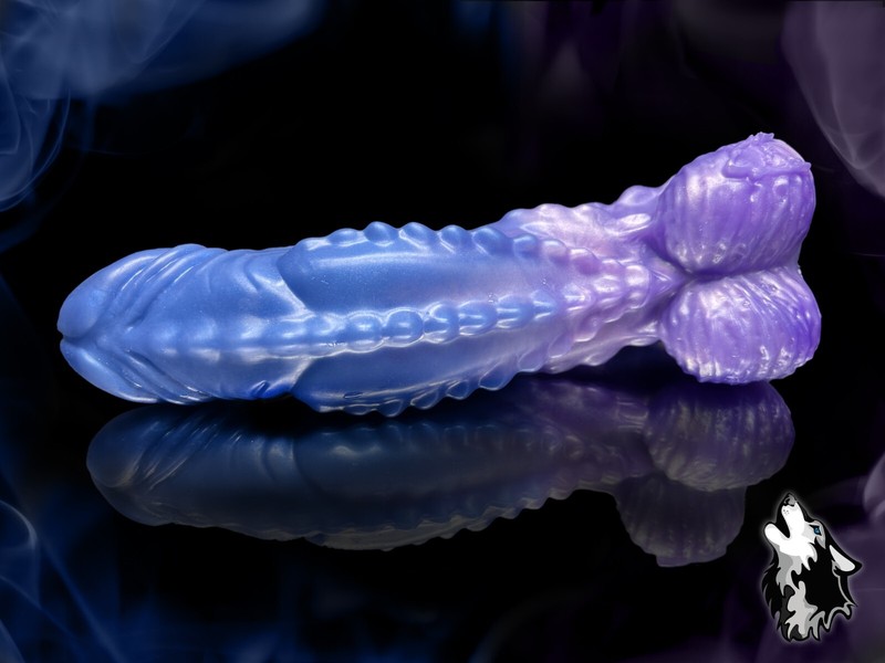 Fantasy Demon Devil Dildo 7 inch platinum silicone monster realistic sex toys