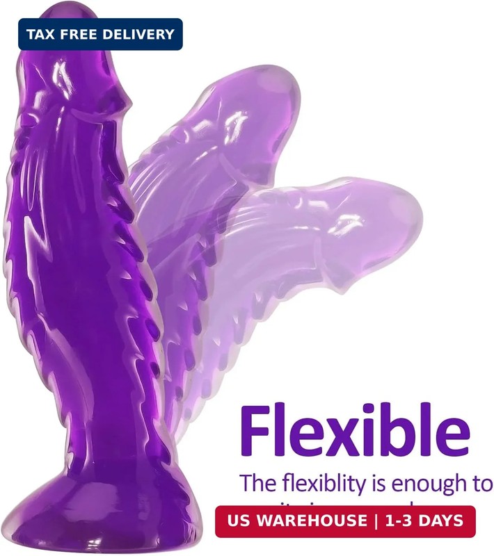 7.87'' X 1.97'' Jelly Big Anal Dildos, Monster-Shaped Realistic Dildo with Stron gallery