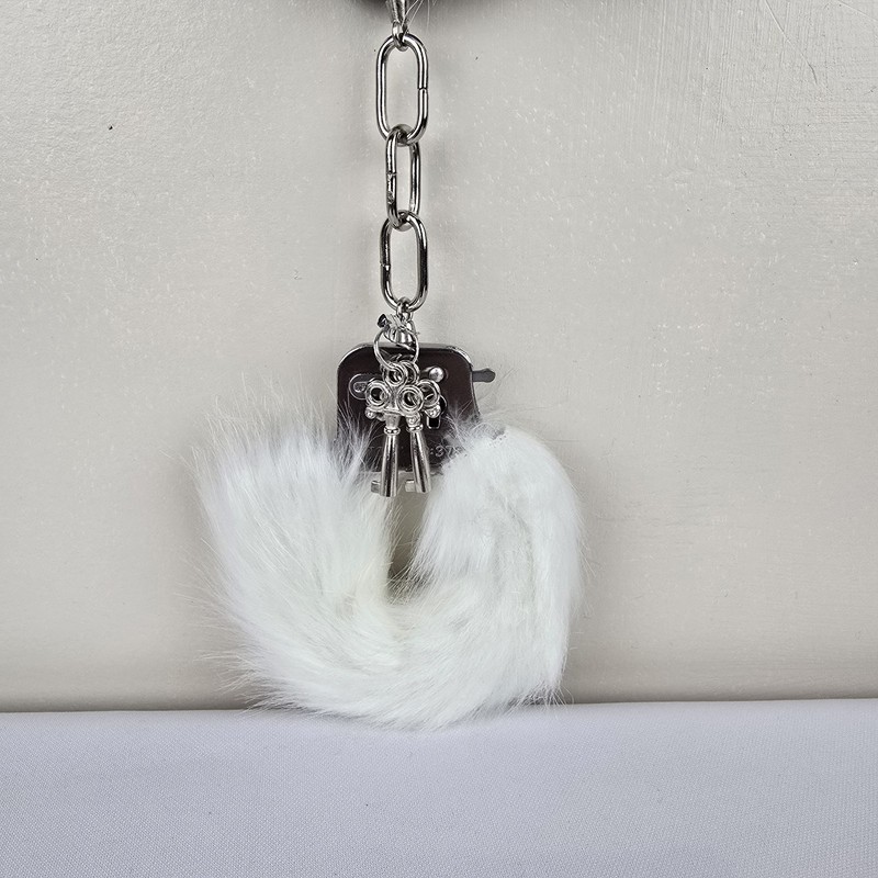 Temptasia Plush Fur Cuff - White gallery