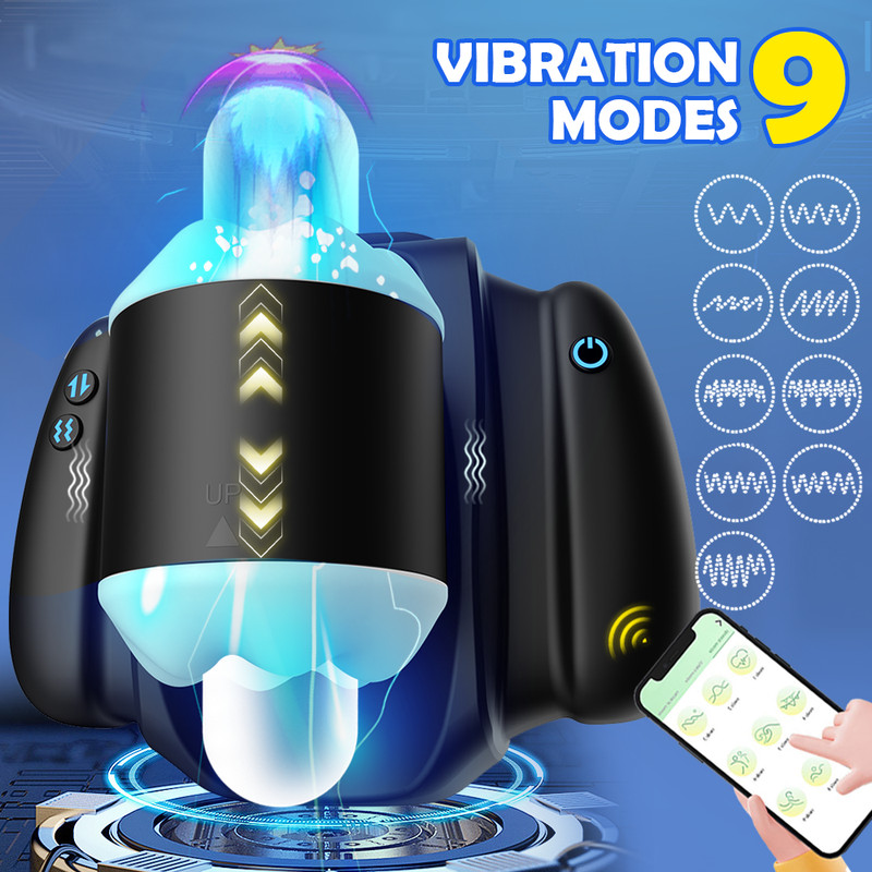 Male Masturbators Automatic Telescopic Stroker Cup Penis Sex Toy Masterbater Men