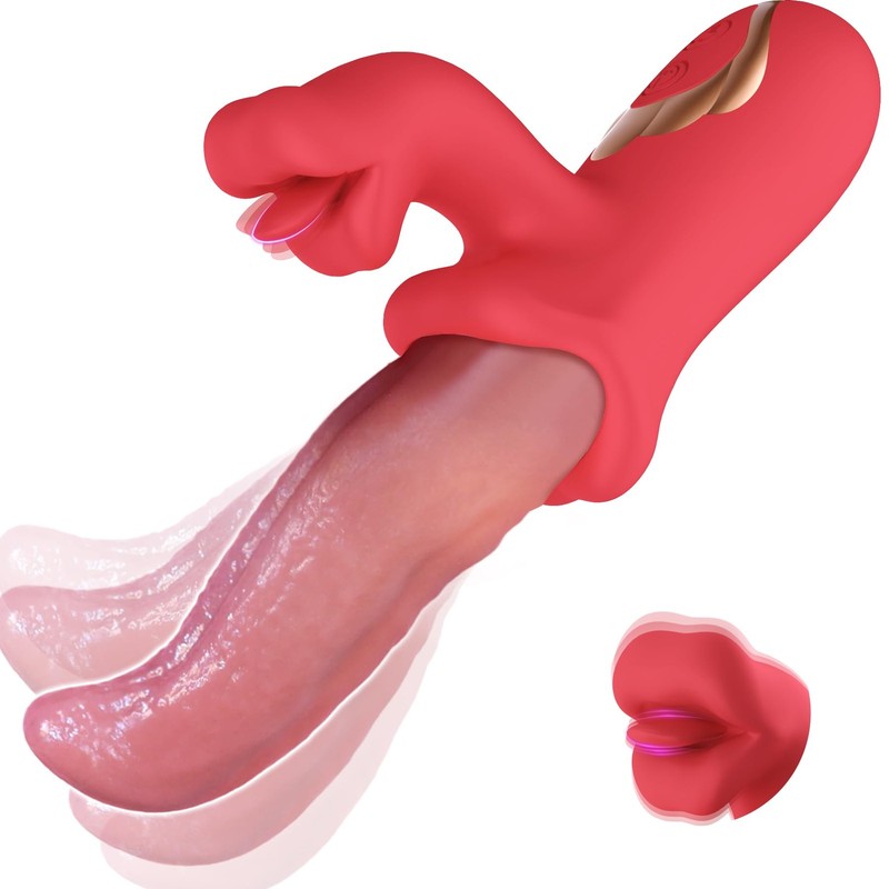 Banhco Tongue Vibrator Toys for Women Rose Sex Toy G Spot Vibrators Thrusting...