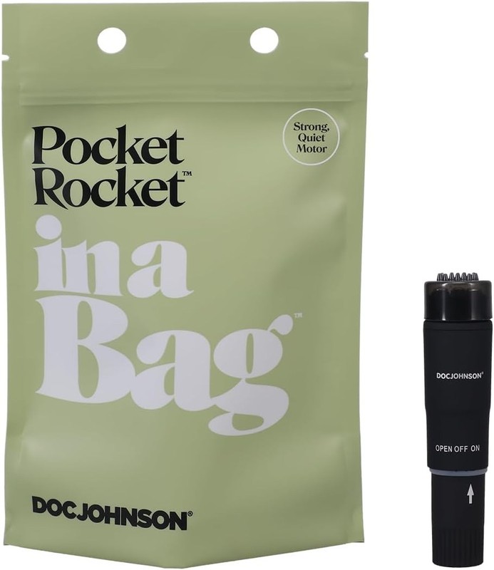 Doc Johnson Pocket Rocket Personal Massager Compact Travel Size Discreet Vibrato