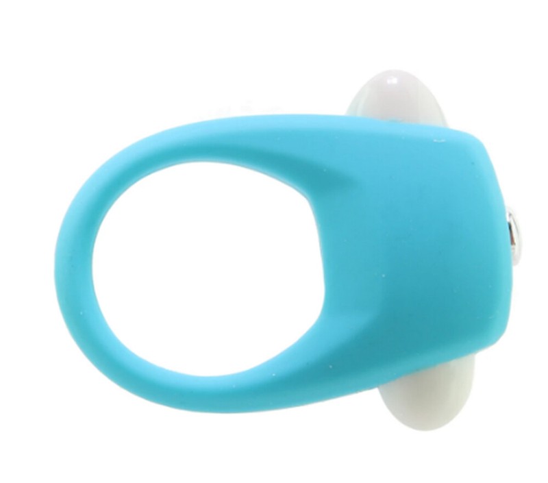 Silicone Cock Penis Ring Orgasm Delay for Men Vibrating Clit Stimulator Tickler gallery