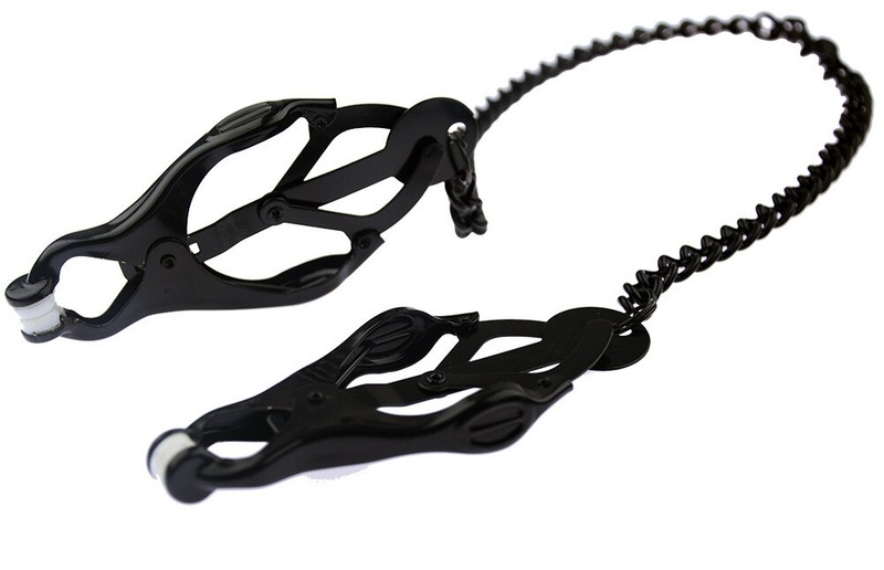 Butterfly Nipple Clamps Japanese Clover Metal Chain Clover Nipple Clamps USA