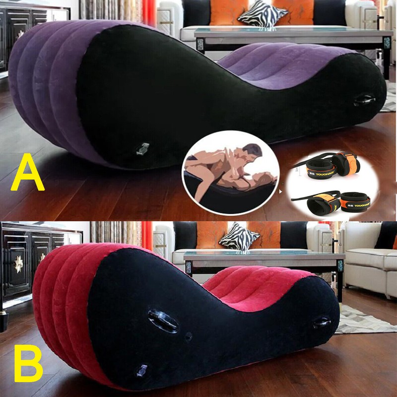 Sex Bed Inflatable Pillow Chair Sofa Adult Furniture cuffs Cushion for Couples