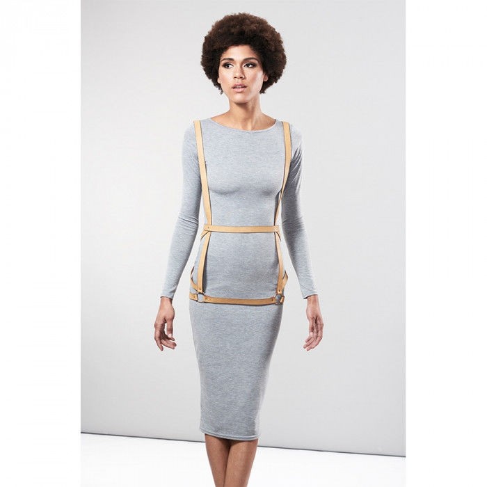 Jewelry - Indiscrets Maze Harness Shape Brown Dress gallery