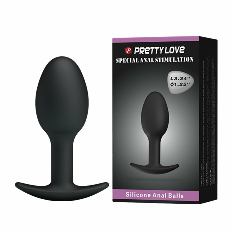 Beginner Small Wearable Anal Beads Butt Plug with Inner Rotating Balls