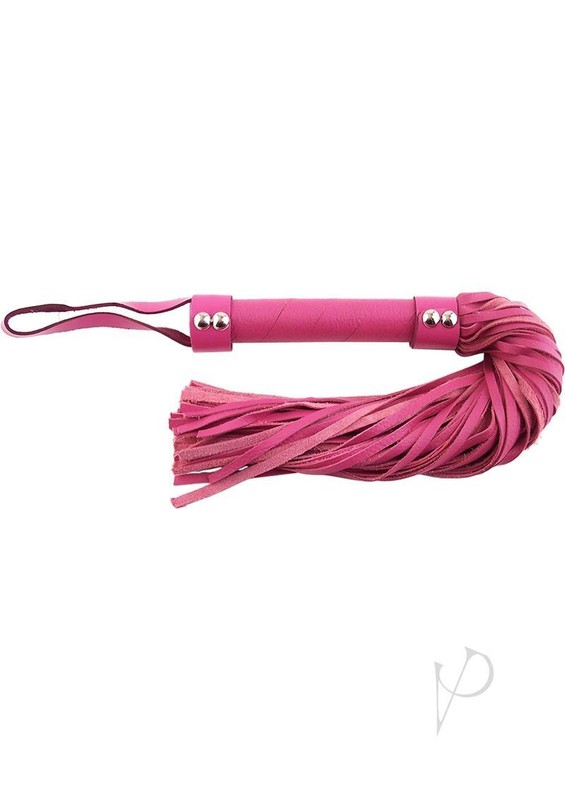 Rouge Short Leather Flogger – Pink