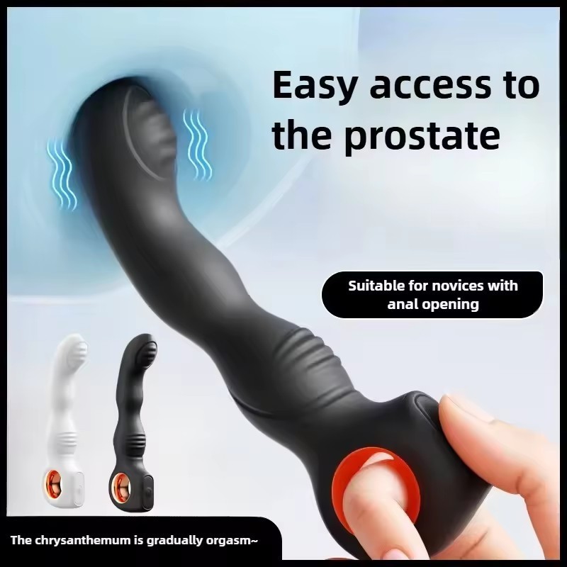 Beginner Prostate Massager Vibrator Hollow Ring Anal Vibrator Butt Plug Sex Toys gallery