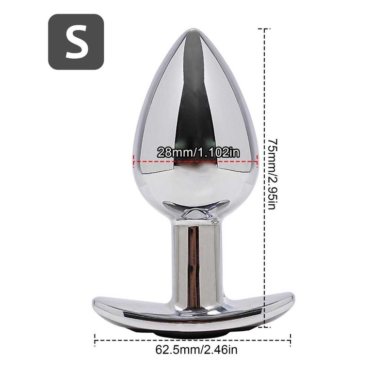 Mini Metal Vibrator Anal Dildo Butt Plug Penis G-spot Stimulator Remote Control gallery
