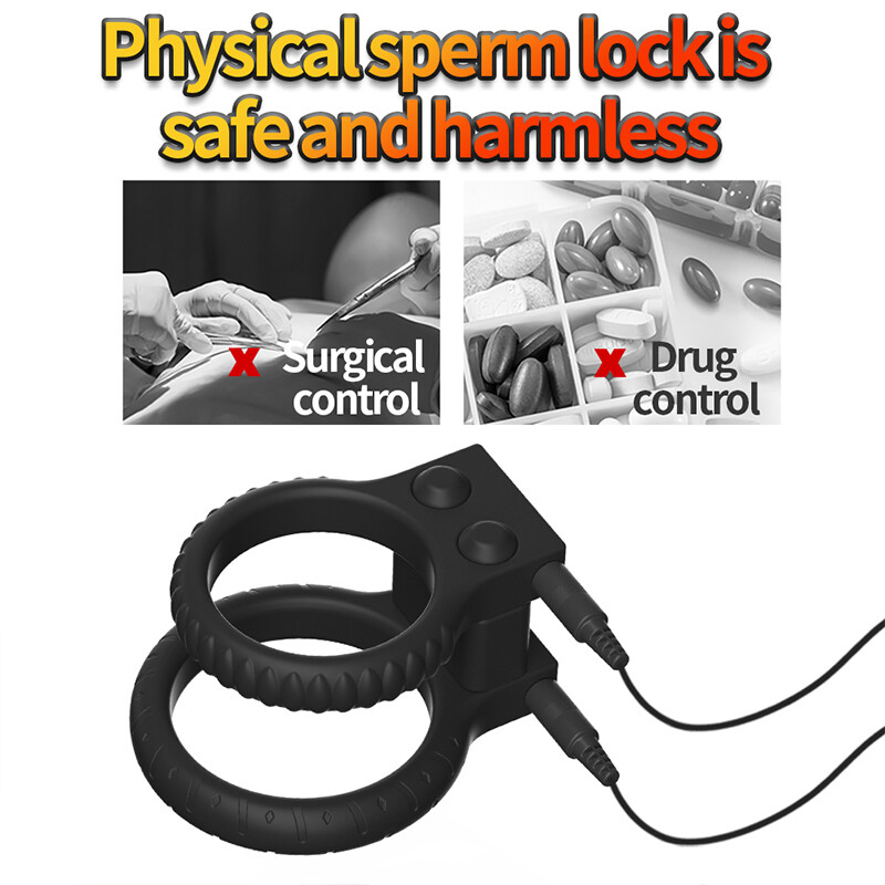 Control Shock Kit E-Stim Dual-Ring Male DIY Penis Rings Therapy Device Power Box gallery