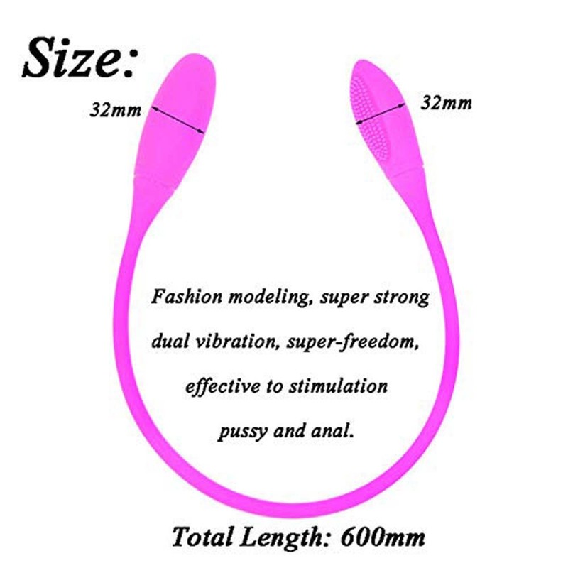 7-Speeds-Dual-Vibrator-Dildo-G-Spot-Stimulator-Double-Head-Anal-Plug-Sex-Toys gallery