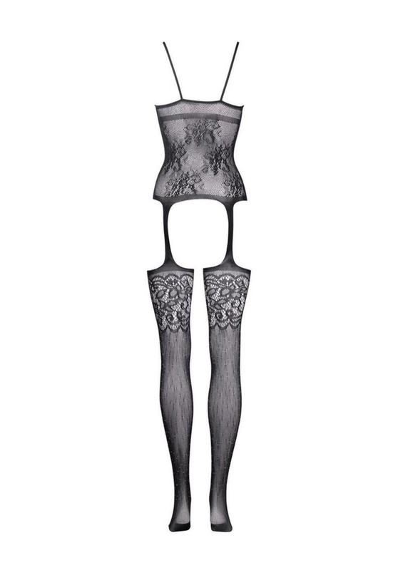 Le Desir Suspender Rhinestone Bodystocking gallery
