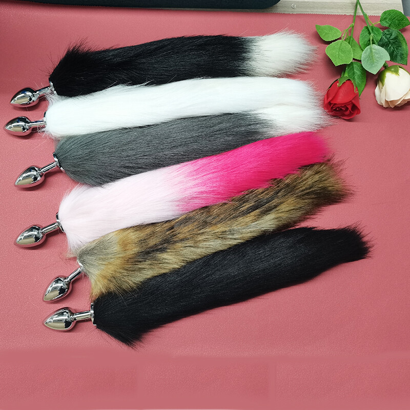 Bunny Fox Tail Anal Butt Plug Cosplay BDSM Bondage Slave for Women Men Sex Toys