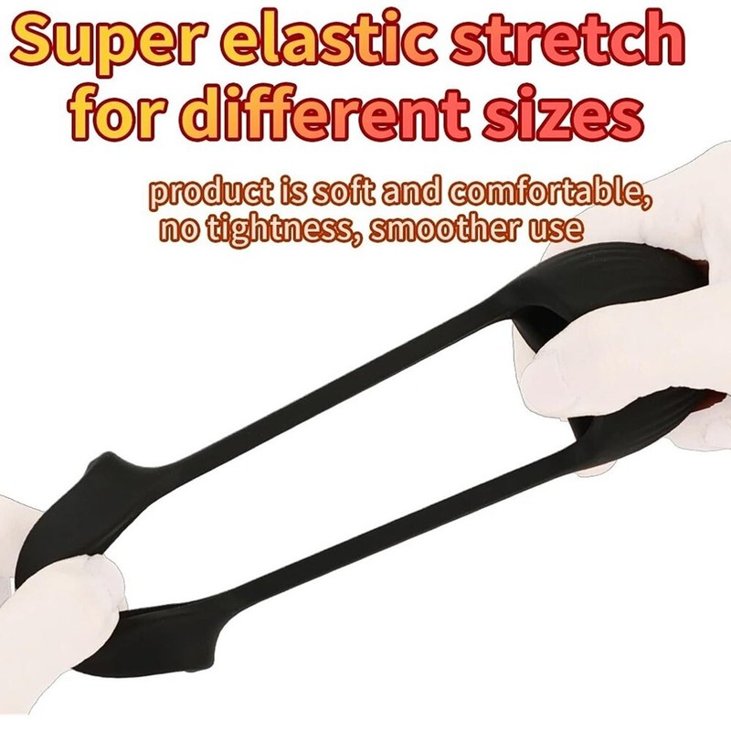 Silicone Penis Ring & Ball Stretcher- Delay Ejaculation & Boost Pleasure for Men gallery